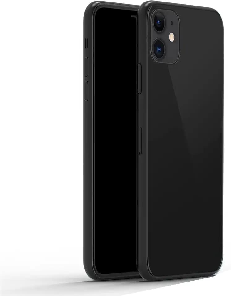 (Without Logo) Fake Dummy Phone Display Model Compatible with Phone 11 Replica Non-Working 6.1 inch Black Screen Phone 11 1:1 Scale (Black)