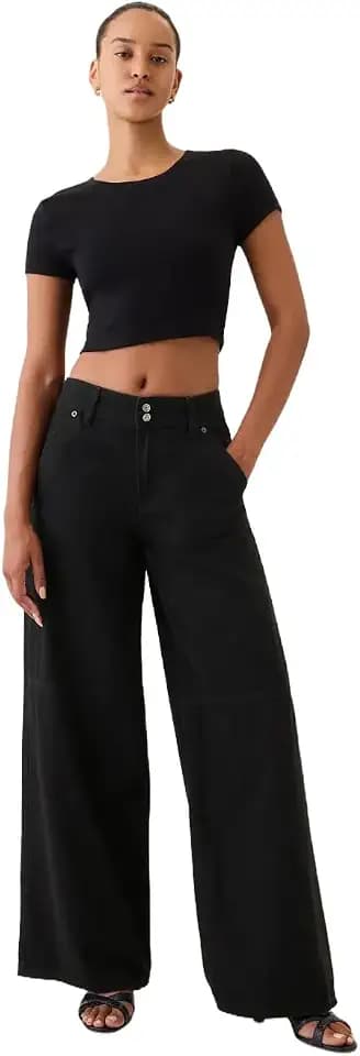GAP Women's Mid Rise Baggy Denim