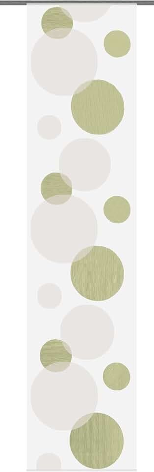 Home fashion 87984-868 Schiebewand Scherli, 245 x 60 cm, Voile, grün