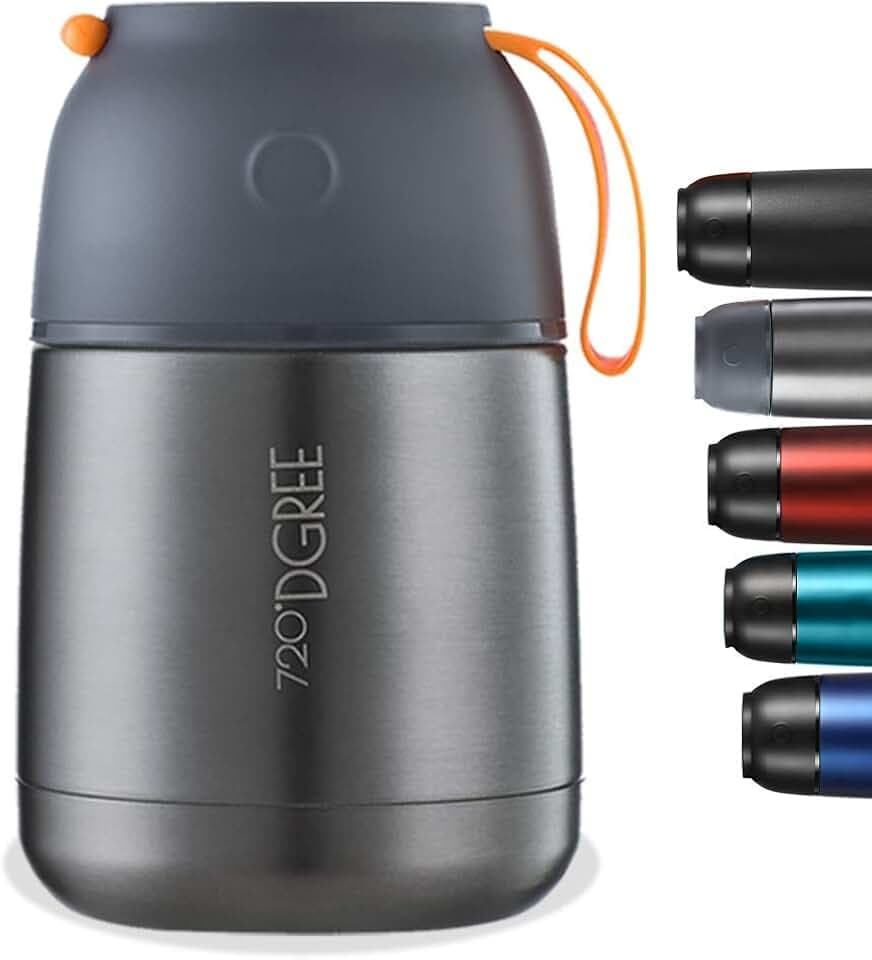 720°DGREE Thermobehälter für Essen 530ml “wunderJar” - 9h Heiß, 12h Kalt