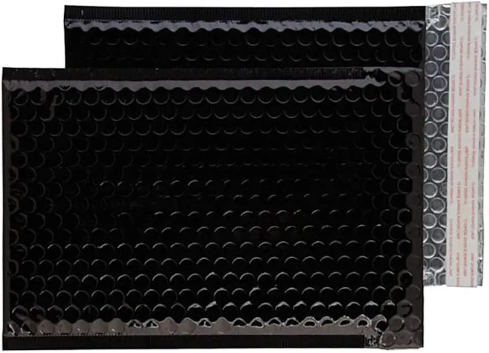Blake Purely Packaging MBB250 Luftpolsterversandtasche Haftklebung Tief Schwarz C5+ 250 x 180 mm | 100 Stück
