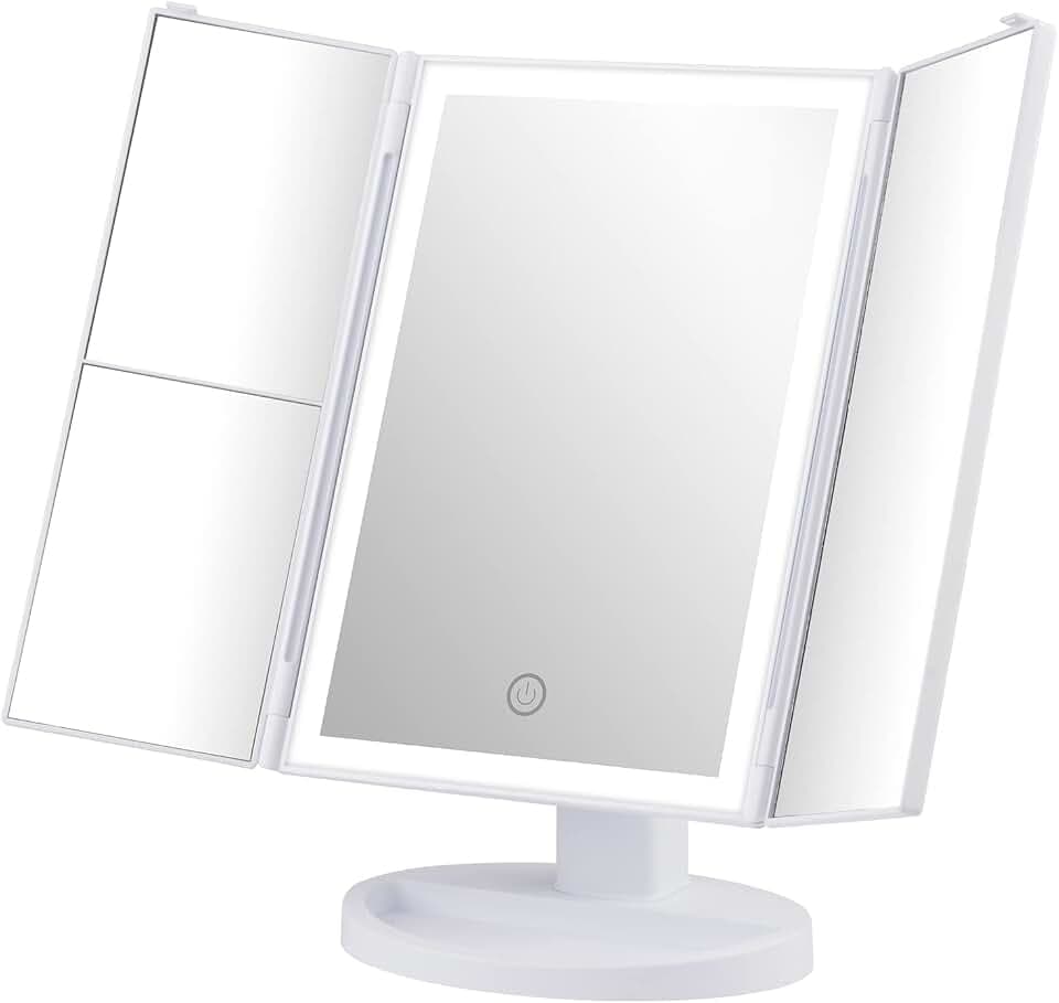 GRIFEMA GF1001W Schminkspiegel mit Beleuchtung, LED Kosmetikspiegel