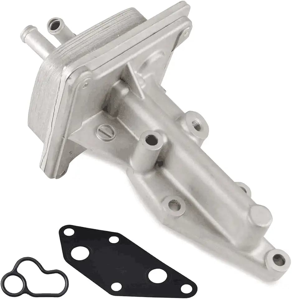 RANSOTO Engine Oil Cooler Kit with Gasket Compatible with 2007-2013 Nissan Altima 2008-2013 Rogue 2007-2011 Sentra L4 2.5L Replaces 21300-JA06A 21304-JA00A 918-402