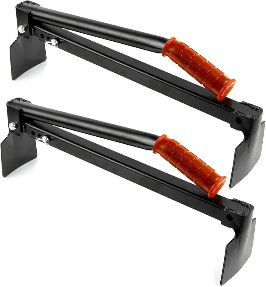 Set of 2 Brick Tongs, Adjustable Brick Tongs, Work Tools Brick Clamps Soft Handle, Bricks Lifting Carrying Carrier Brick Lifter, Paver Claw for Lifting