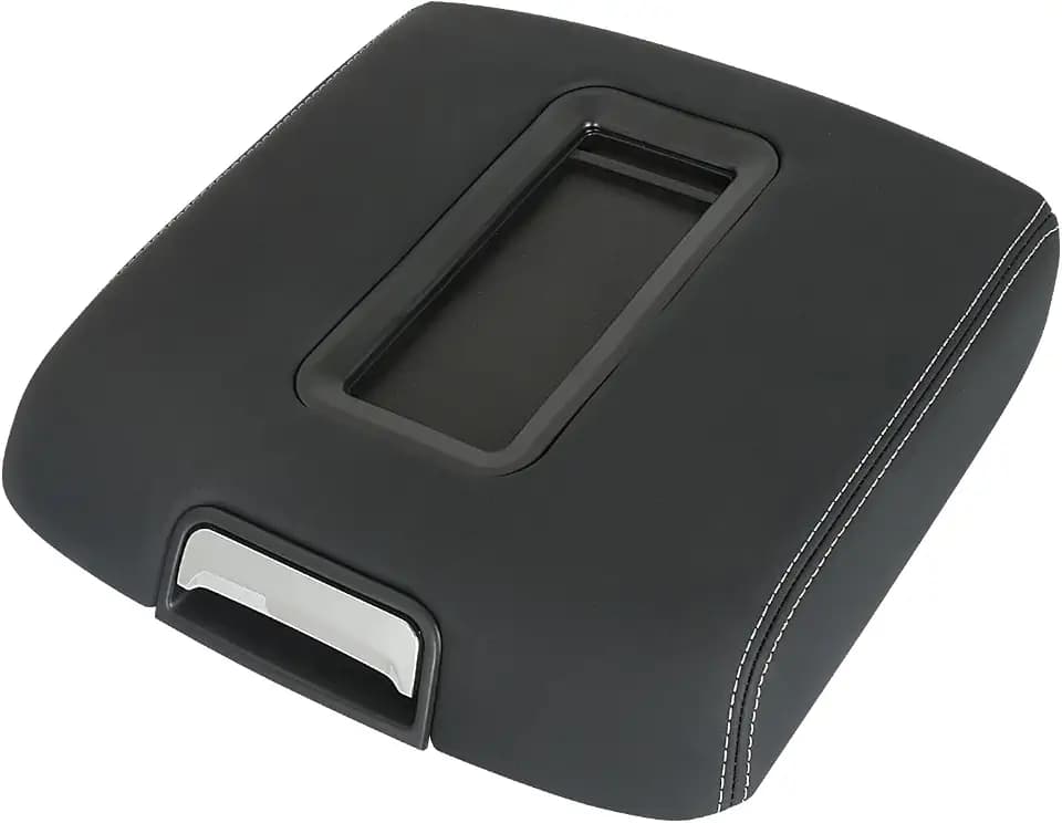 Center Console Armrest Lid w/o Steel Bracket Black Compatible with 2014-2020 Chevrolet Chevy Avalanche Silverado Suburban Tahoe GMC Sierra Yukon XL Replaces 0227083AA