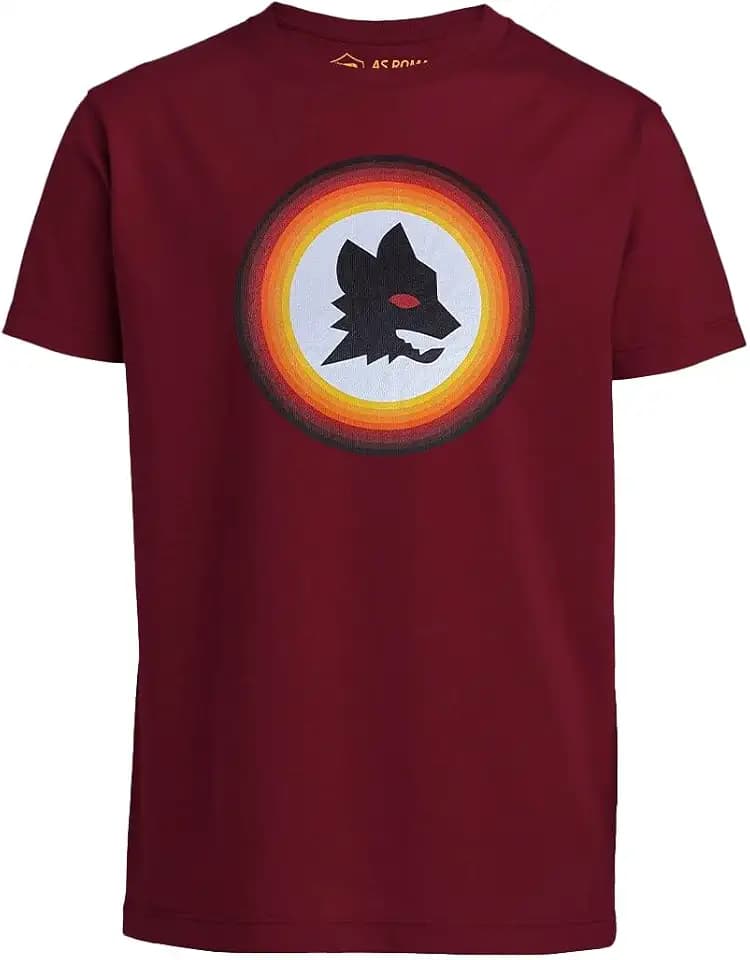 AS Roma Bedrucktes T-Shirt mit Rollkragen