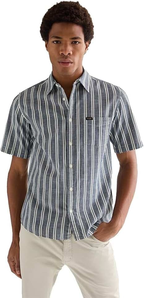 Wrangler - Hemd Herren - Regular Fit - Ss Chambray Shirt - Indigo