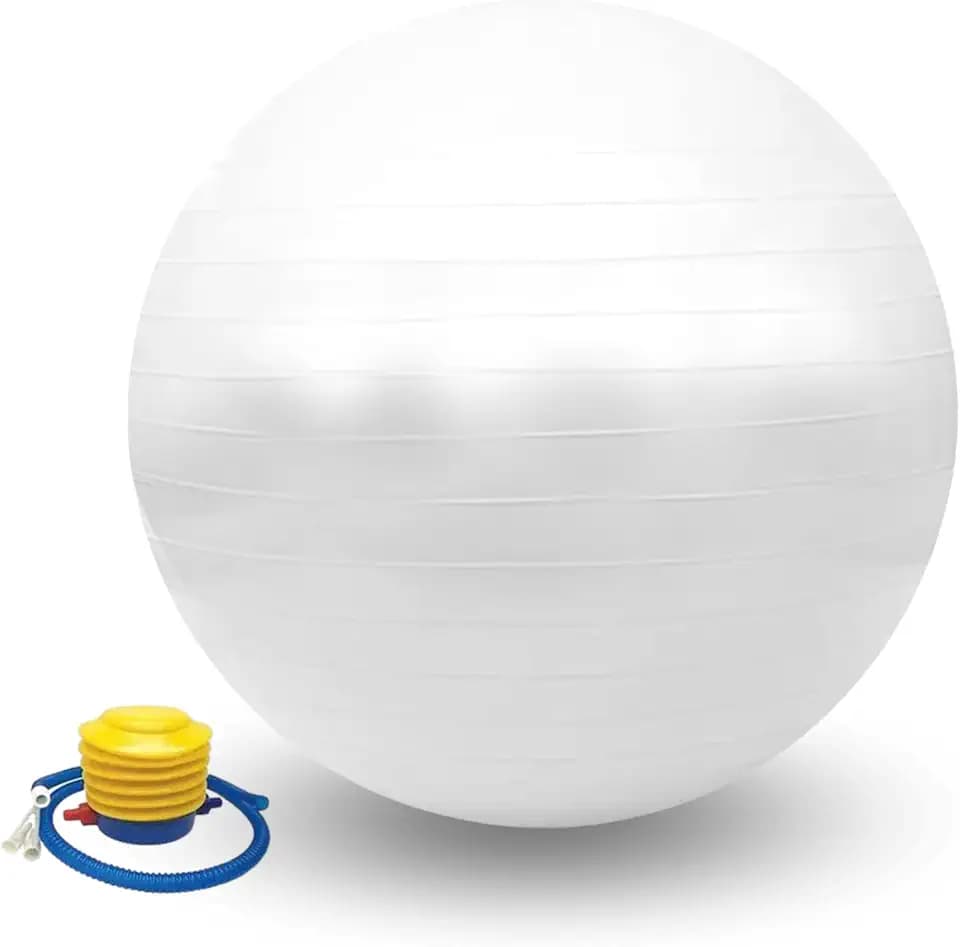 MAGIC SELECT Gymnastikball 55 cm. Rutschfester PVC-Trainingsball, Fitness, widerstandsfähiger Fitball für Dehnung, Gleichgewicht, Entspannung mit Inflator.