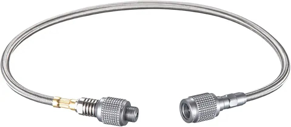 Campingmoon Gaskartuschen Adapter Gasschlauch für EN417 Lindal-Ventil, aufschraubbarer Kanister und Gerät Z16(50cm)