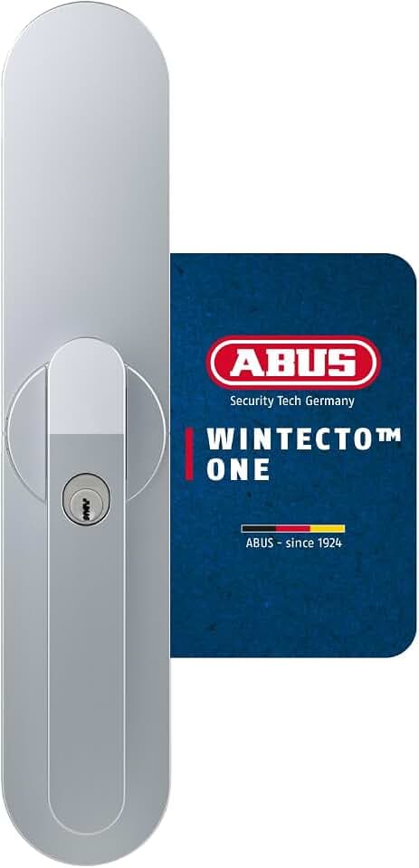 ABUS Fensterantrieb WINTECTO One – Smarter Griff mit Alarmfunktion, Silber