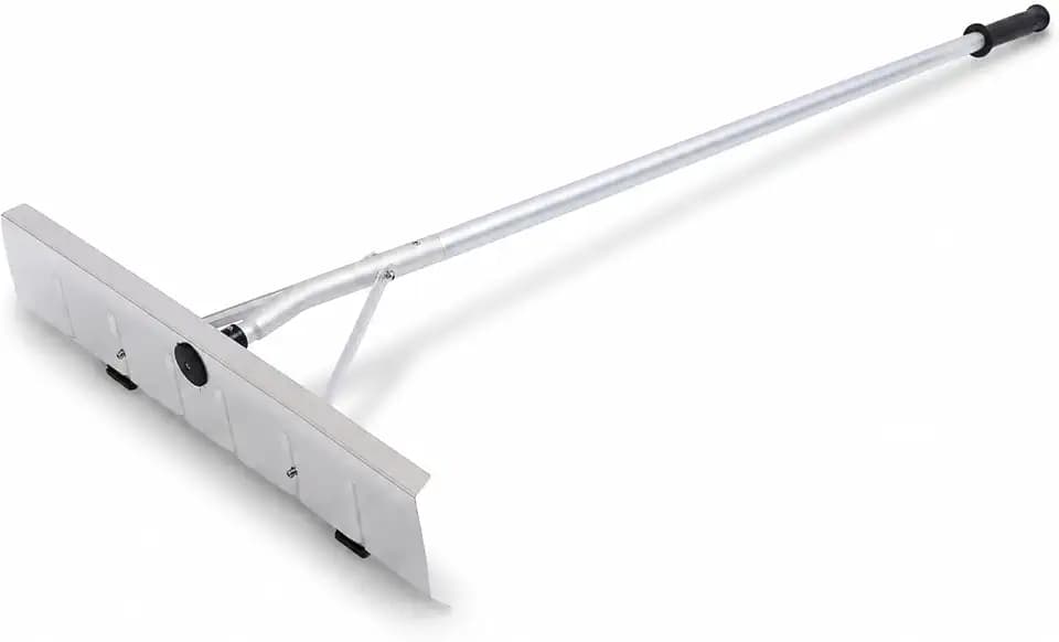 Telescoping Snow Roof Rake 20ft Adjustable Extra Long Handle 2 Wheel Design Wear Resistants Versatile Snow Removal Tool with Detachable Aluminium for House Car Courtyards