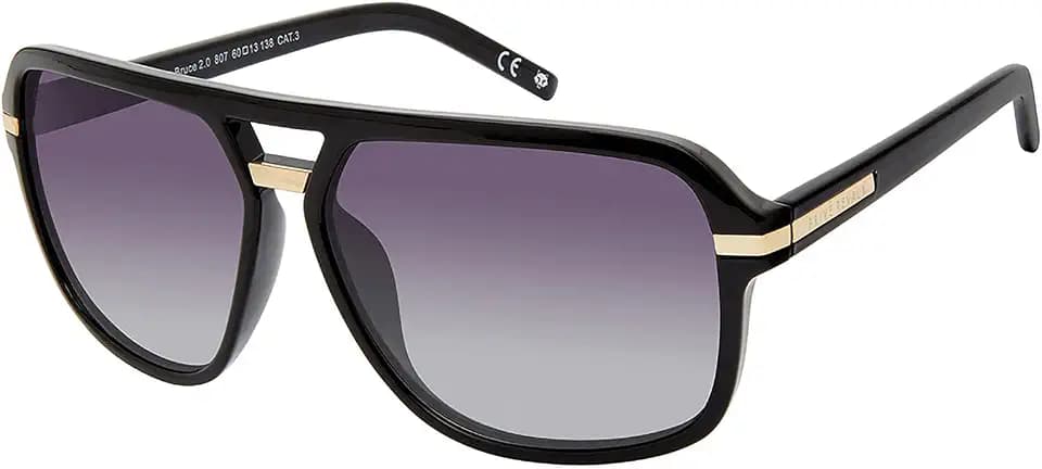 Prive Revaux The Bruce 2.0 Navigator Sunglasses – Handcrafted, Polarized Lenses, 100% UV Protection – For Men