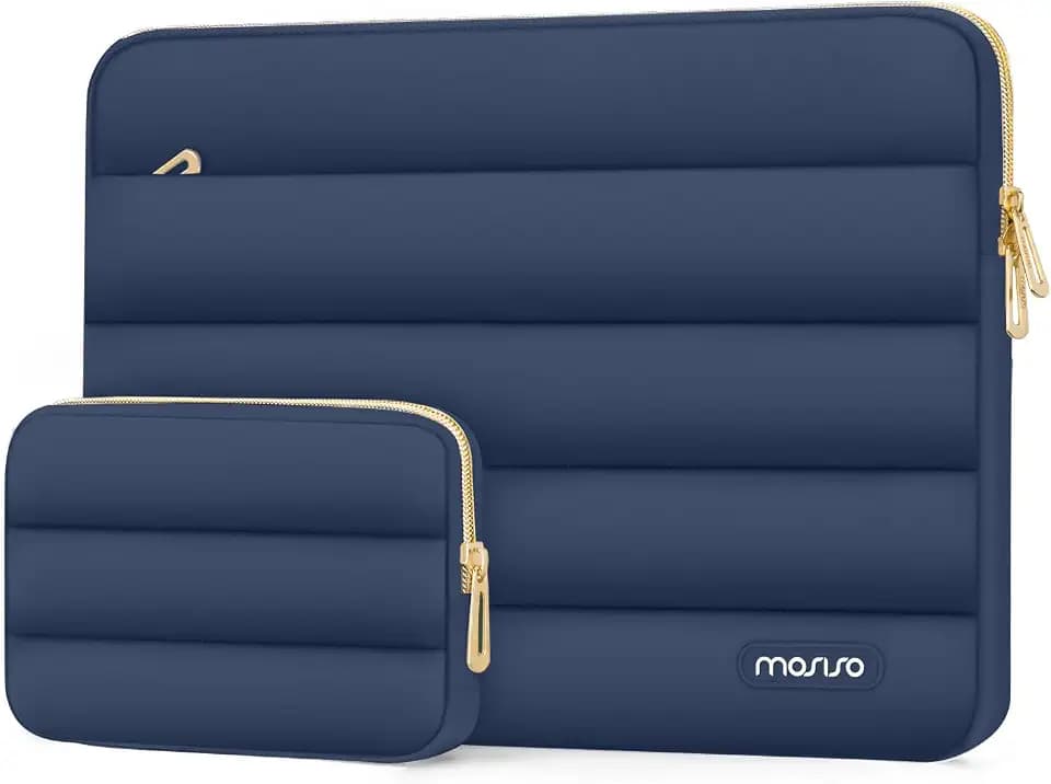 MOSISO Laptop Case 13.3 inch,13-13.3 inch Puffy Laptop Sleeve Carrying Case