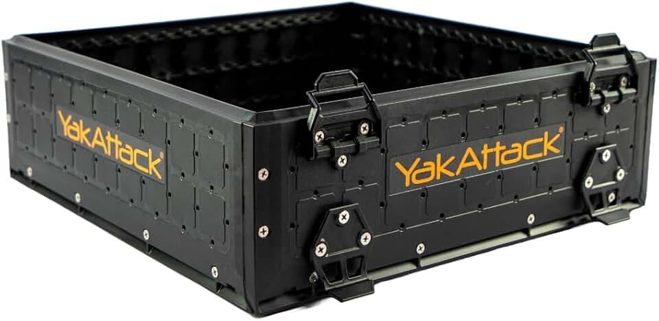 YakAttack ShortStak Upgrade Kit for BlackPak Pro | 16" x 16" – Black | Kayak Crate Expansion Layer with GridLoc Panels & Hardware | Stackable Add-On | Made in USA