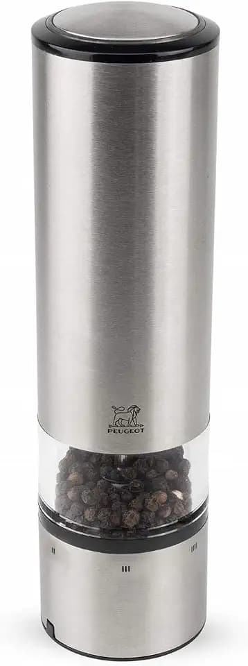 Peugeot Elis Sense Electric Pepper Mill, u'Select, 8 in, Stainless Steel