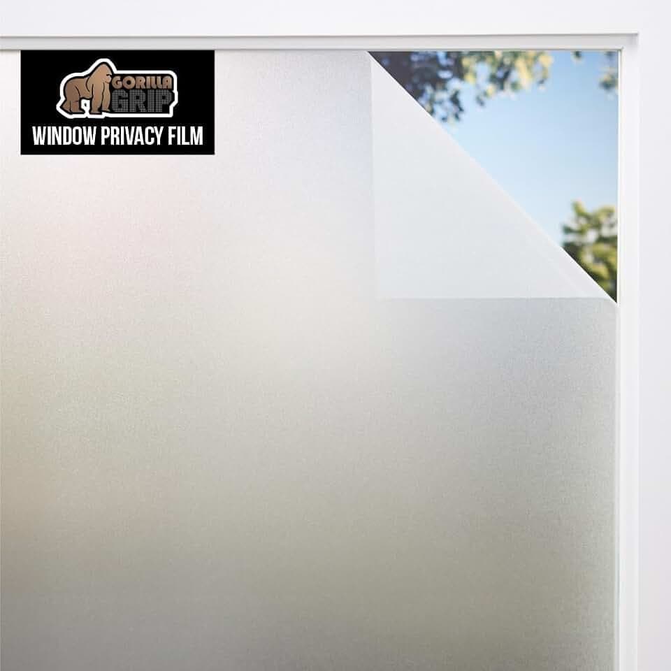 Gorilla Guard Window Privacy Film, Two Way Sun Blocking, 23.6x78.7 Frosted
