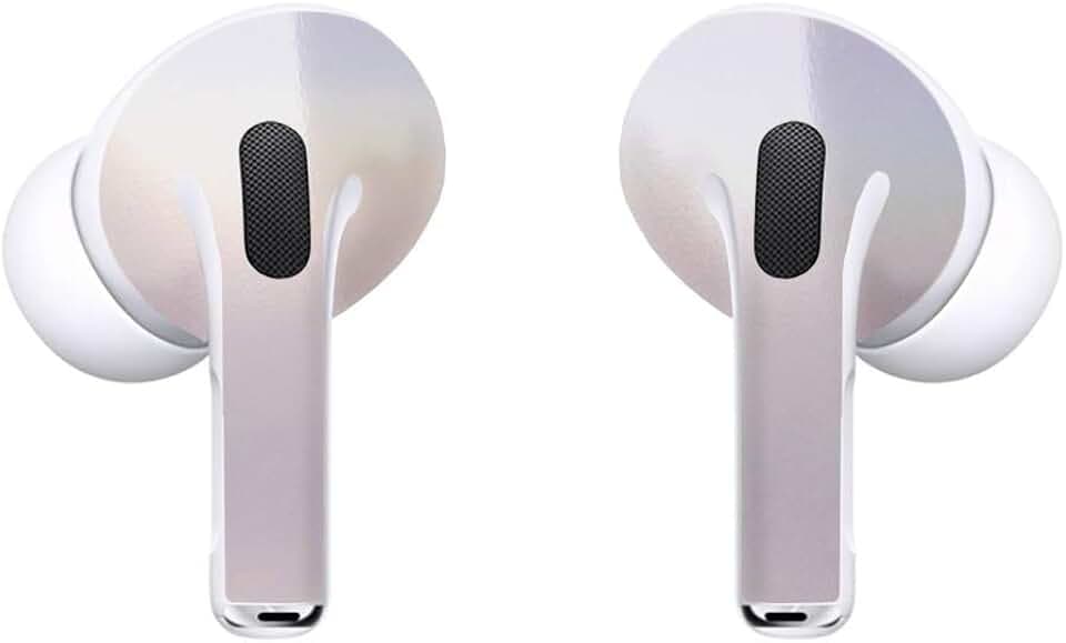 SopiGuard Sticker Skin for 2022 Apple AirPods Pro 1st and 2nd Gen Earbuds Vinyl Wrap (3M Flip Ghost Pearl)