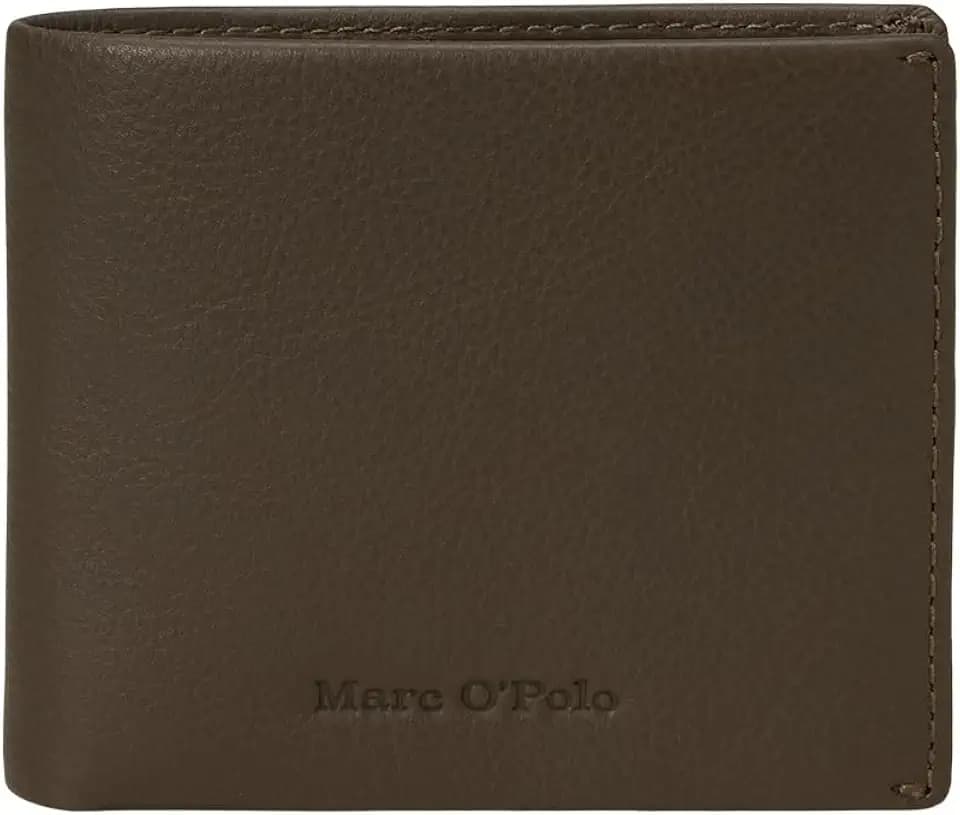 Marc OߴPolo Herren Geldbörse aus Leder klappbar, Braun (Dark Nickle), One Size