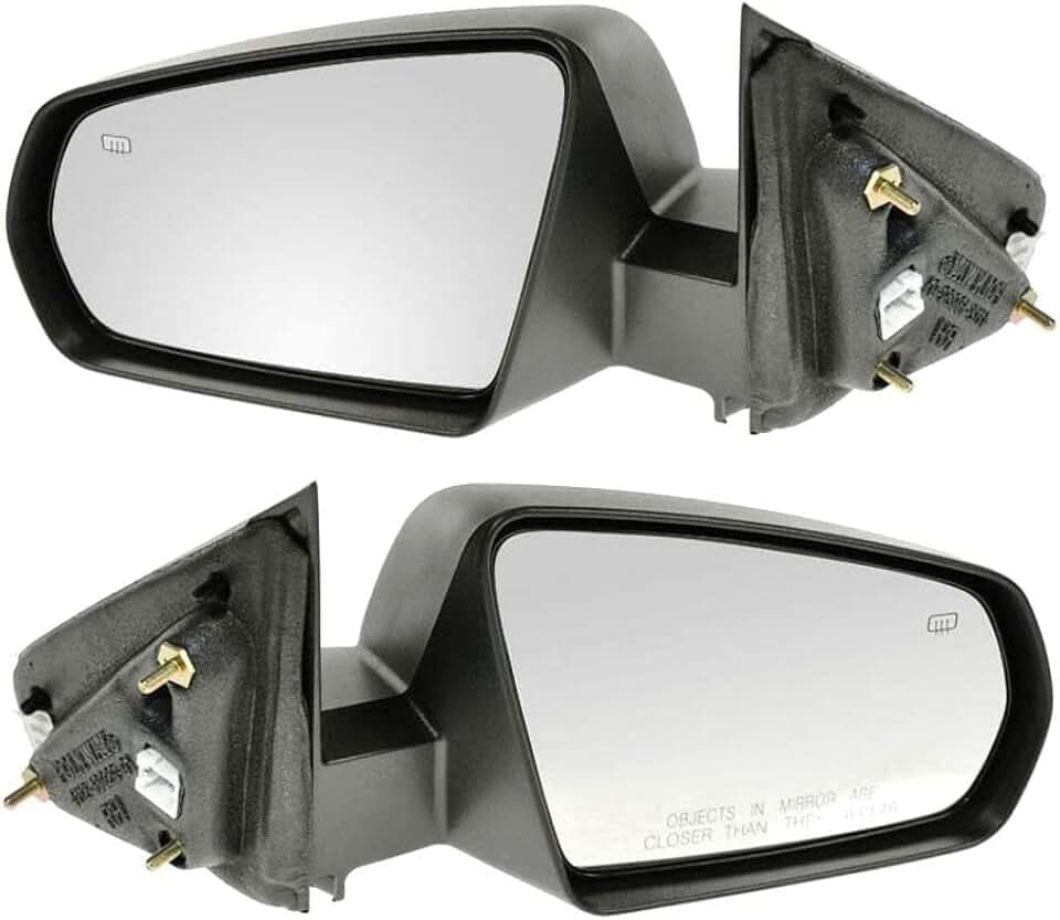 TRQ 2 Piece Driver and Passenger Side Mirror Assembly Set Electric