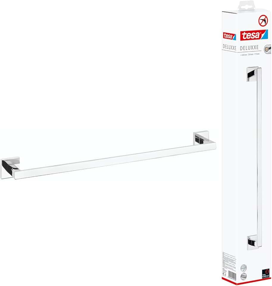 tesa DELUXXE Handtuchstange - 630 mm x 50 mm x 73 mm