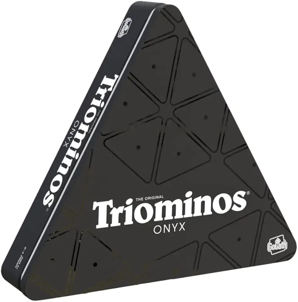 Triominos Onyx, Brettspiele ab 6 Jahren, Gesellschaftsspiele für 2 bis 4 Spieler, Spiele für Kinder und Erwachsene
