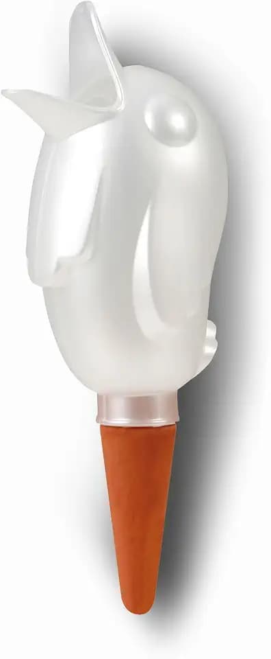 Scheurich Bördy XL, Waterreserve Wasserspender aus Kunststoff und Tonkegel, Champagne Pearl, 29 cm hoch, 0,6 l Vol.