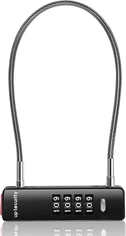 Gate Locks for Outdoor Fence, Combination Lock with Short Cable