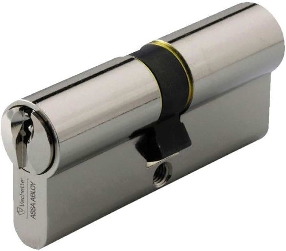 Vachette First Mechanischer Schließzylinder für Tür – Doppeleingang 30 x 40 mm – Mechanismus mit 5 Sicherungsstiften – 3 Schlüssel – einfache Installation – vernickelte Oberfläche