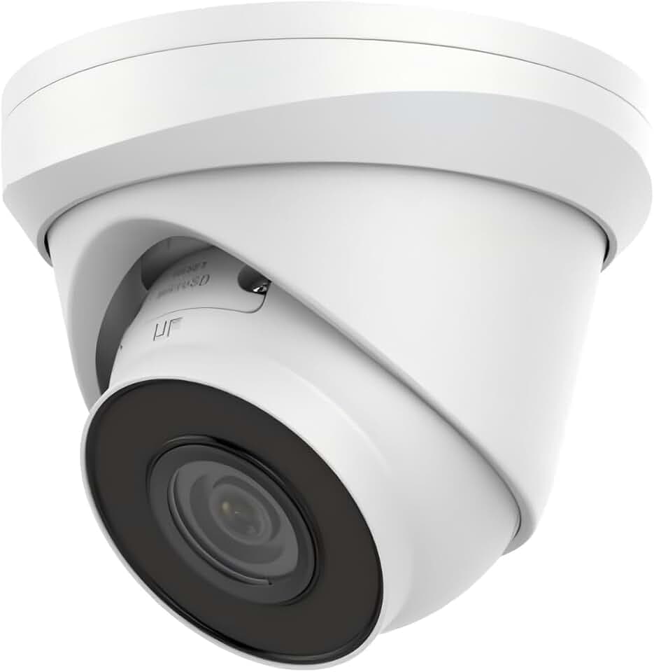 ECI-T24F2 4MP POE IP Turret Dome Camera 2.8mm Lens WDR H.265+ EXIR 2.0 Mic