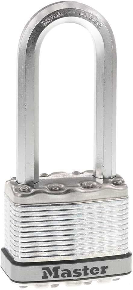 Master Lock M5XDLJ Magnum Heavy Duty Padlock with Key, 1 Pack