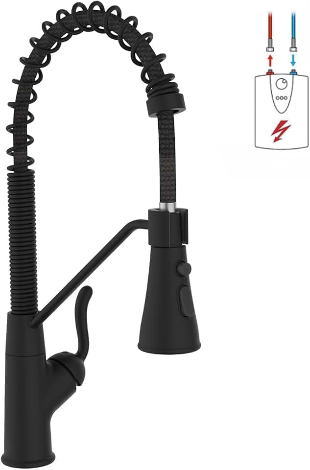 Niederdruck Armatur Küche,Kupfer,Schwarz