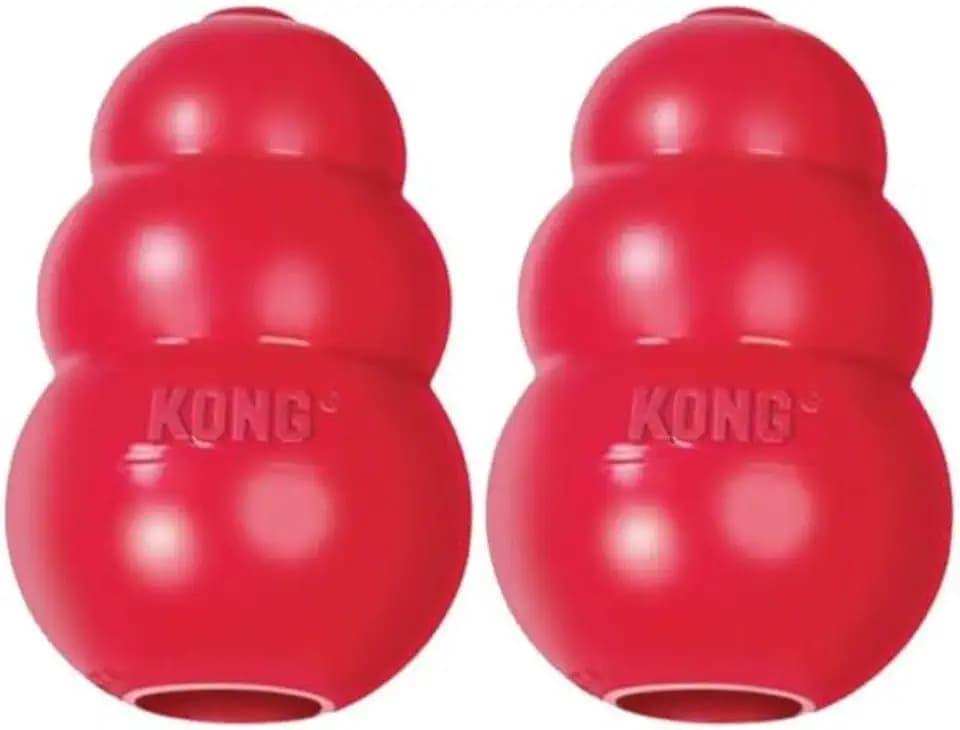 KONG King Hundespielzeug, klassisch, Größe XXL, Rot, 2 Stück