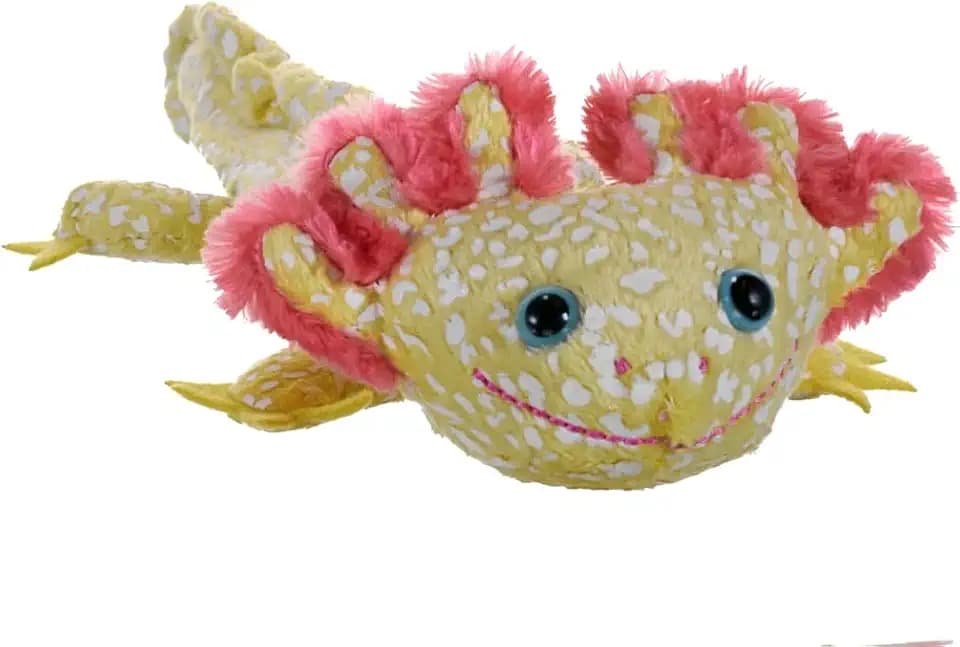 Wild Republic Huggers Glow in The Dark Axolotl Stuffed Animal - 8"