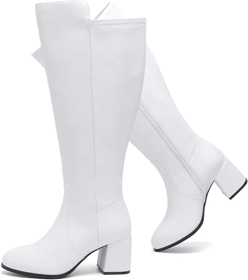 Ruiee Women's Extra Wide Calf Knee High Boots.