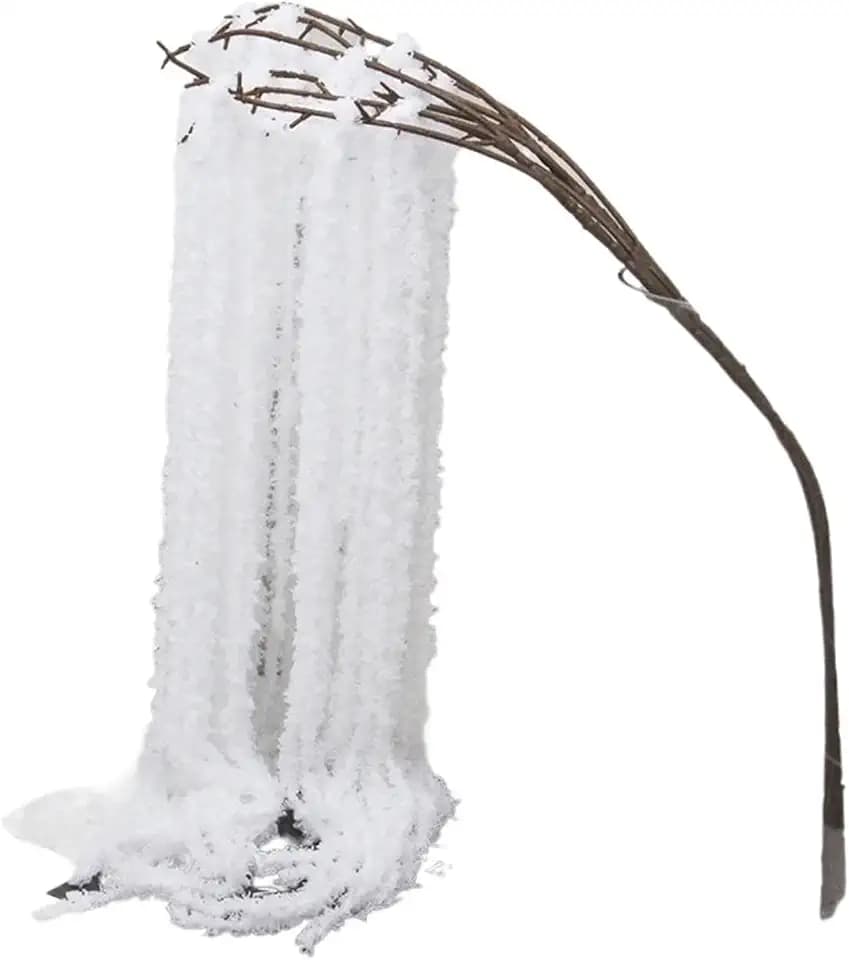 Weeping Willow Vine - Hanging Branch for Wedding Background Decor(White)