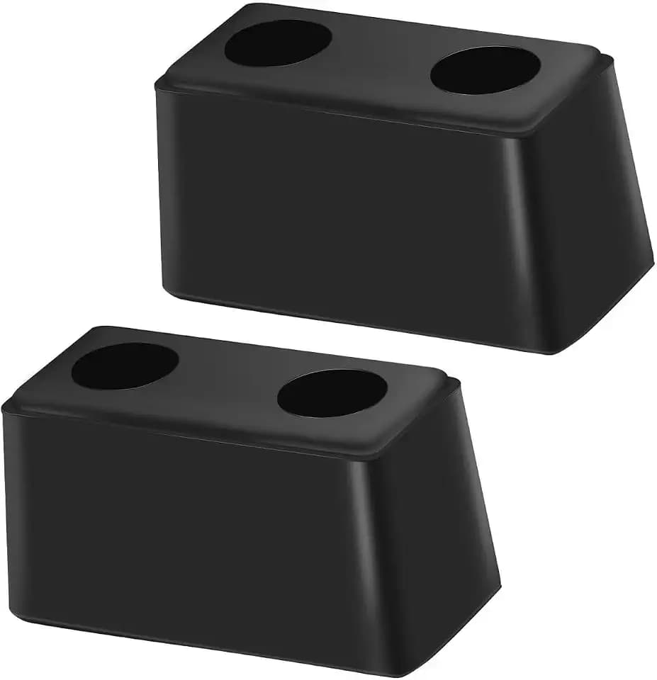 Guards Dock Buffers 6" x 3" x 3", Heavy Duty Rubber Bumper Block, 2-Pack