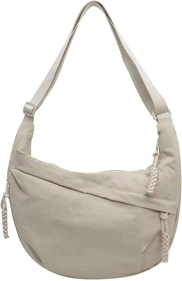 Crescent Crossbody Shoulder Bag For Women Hobo Bag Multi-Pocket Nylon Backpack Travel Shopping Dumpling Bag