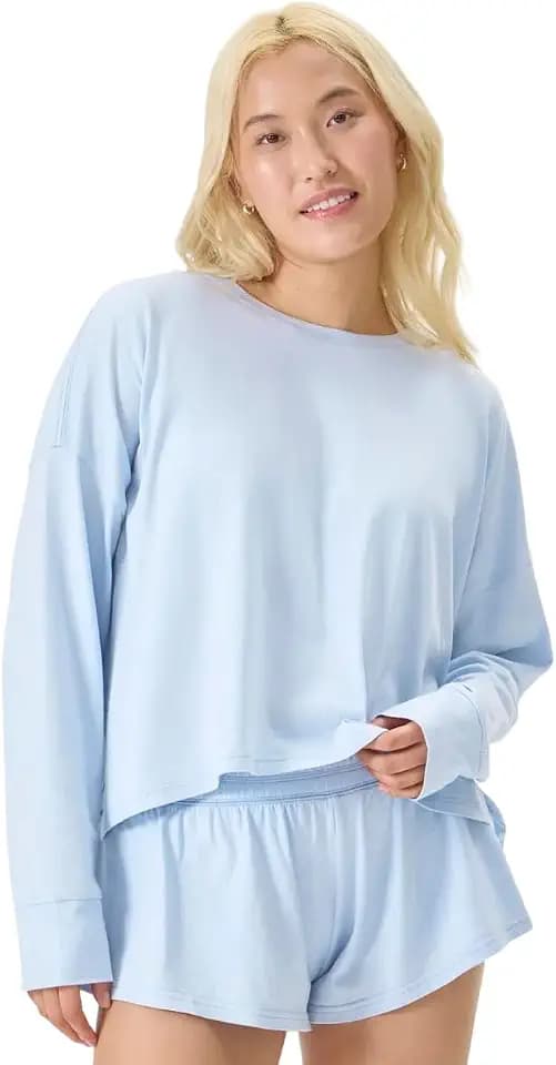 florence by mills Women's Do Not Disturb Long Sleeve Cotton Sleep Tee Shirt