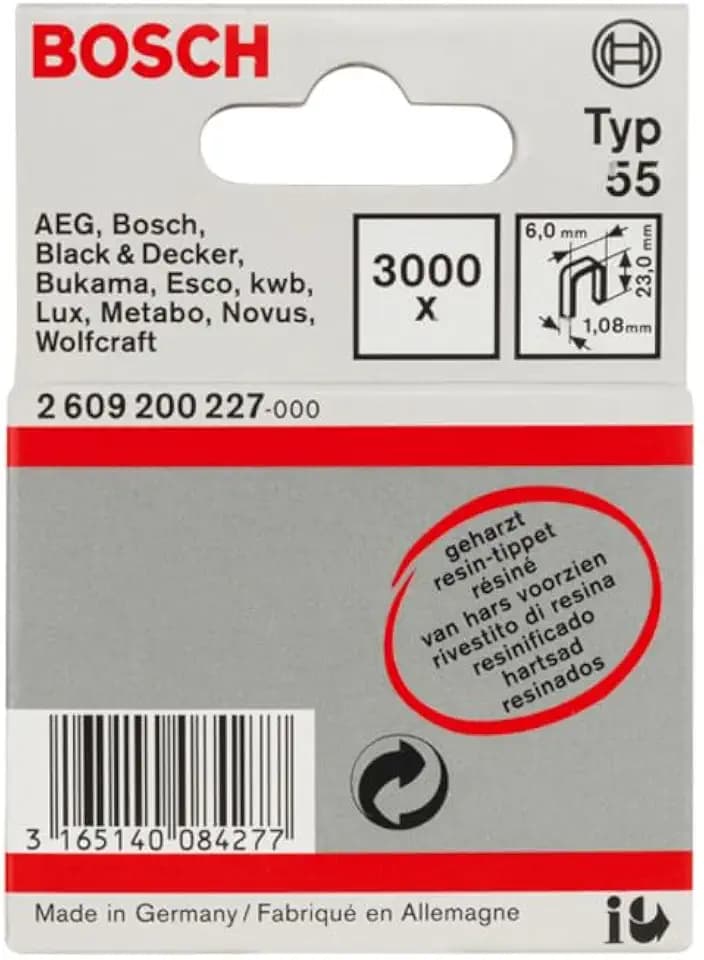 Bosch 3000x Schmalrückenklammer Typ 55 geharzt