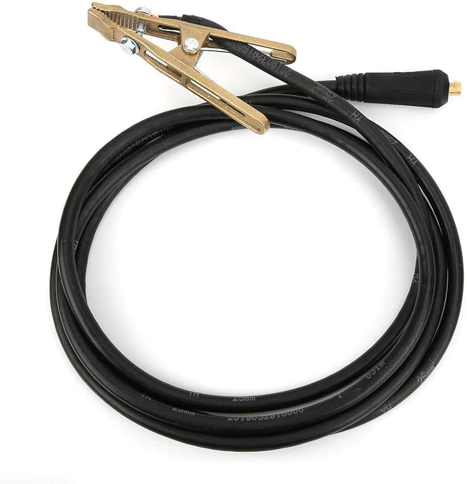 Welding Ground Clamp Assembly - Terminal Lug Connector - MIG Welding Gun,260A Welding Brass Ground Clamp MMA ARC Welder Earth Clamp 3Meter 25mm²