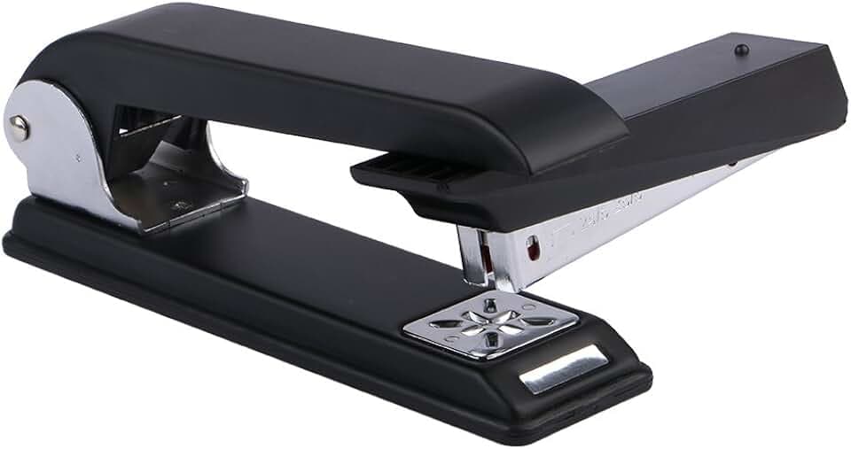 Eagle 360° Drehbar Hefter, 【24/6 26/6 Heftklammern】 Platzsparend Multi Winkel Mini Heftgerät Tacker für Schule Schreibtisch Büro, schwarz