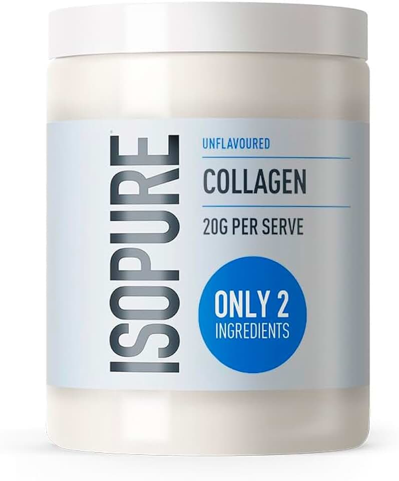 Isopure Kollagenpulver Geschmacksneutral mit Vitamin C – 20 g reines Kollagen pro Portion, zuckerfrei, ohne künstliche Aromen oder Süßstoffe, unterstützt Haut und Gelenke – 300 g
