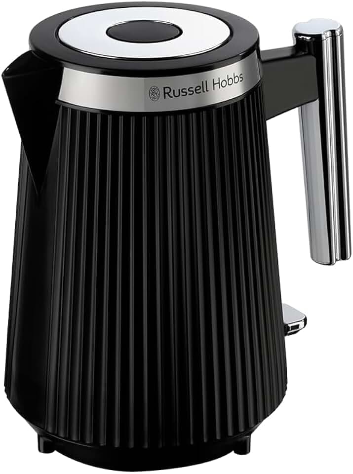 Russell Hobbs Wasserkocher Brontë Schwarz, 1,7 l, 2400 Watt, Mattes Design