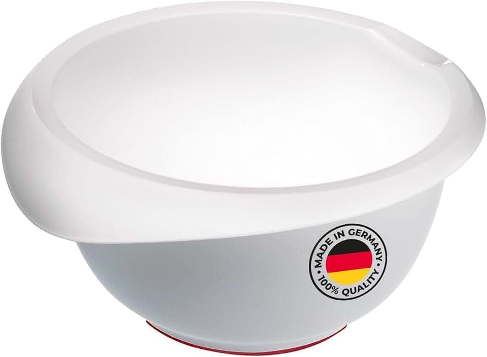 Westmark Rühr-/Backschüssel, 2,5 l, Mit Ausgießer, Kunststoff, Weiß, 3152227W