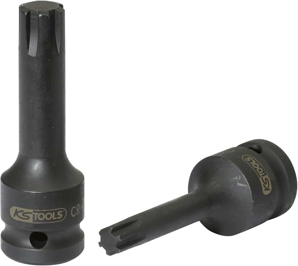 KS Tools 911.0940 1/2" Kraft-Bit-Stecknuss für RIBE-Schrauben, M10