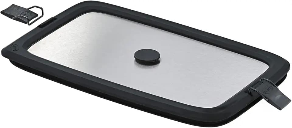 RÖSLE Edelstahldeckel FLEXX 2GO 1,5 L eckig mit Clips