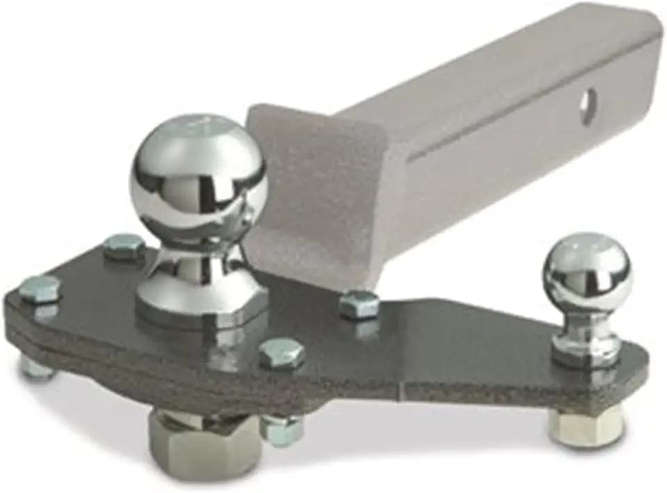 Eaz-Lift Powder Coated Steel Easy to Install Sway Control Left or Right Utility Ball Mount Adapter for 2 Inch Ball Mounts, Gray