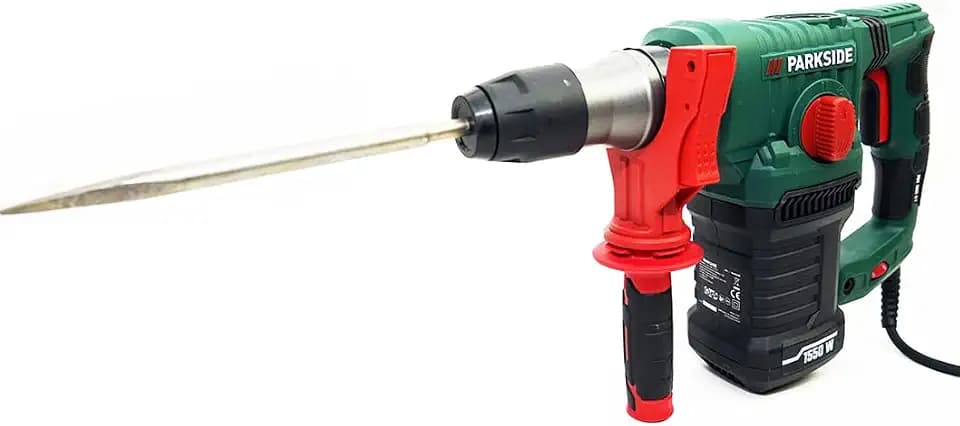 PSIDE Angebot für PARKSIDE® Bohr- und Meißelhammer 1550 W SDS-Plus, 5 J Schlagenergie inkl. Meißel- und Bohrer-Set im Koffer + PSIDE Flaschenöffner Schlüsselanhänger