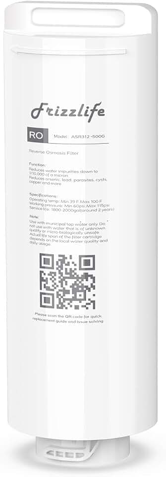 FRIZZLIFE ASR312-500G RO Ersatzfilterpatrone für PX500, PX500-A (2. Stufe)