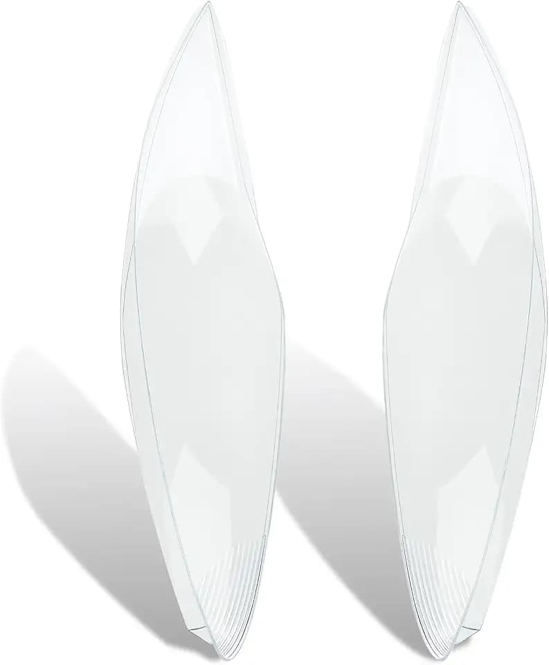 AUTOKAY A Pair Headlight Lens Clear Cover Fits for Ford Fiesta 2011-2013